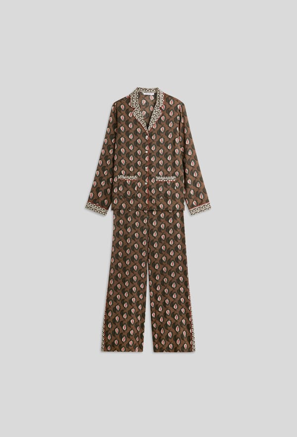 third-row-image de Pyjama large à imprimés contrastés, Ecovero