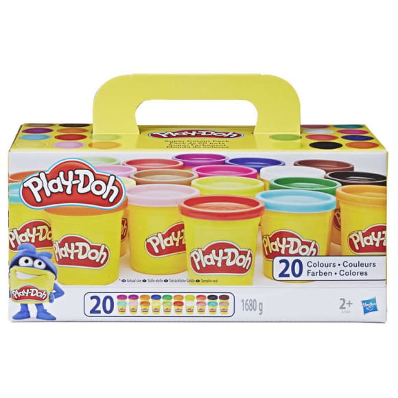 Promo Pâte à modeler à paillettes Play-Doh À partir de 3 ans. Pack de 6  pots. chez Monoprix